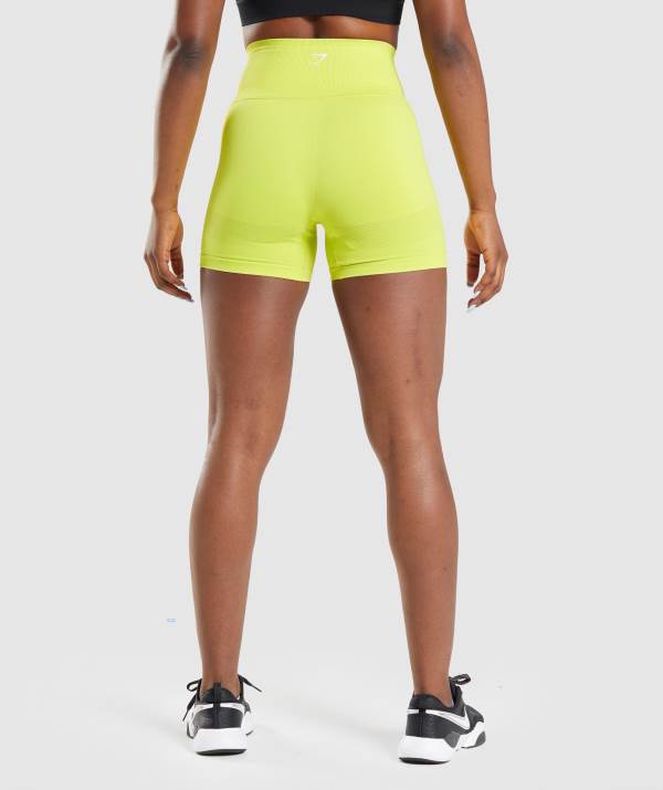 Damske Šortky Gymshark Energy Seamless Žlté | VK2984015